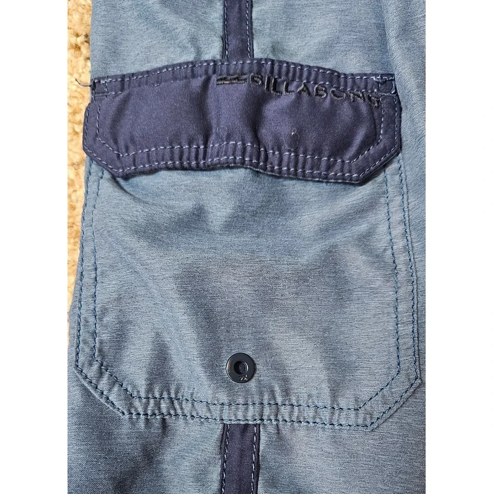 Billabong Mens Blue‎ Board Shorts Swim Trunks Size 38 Two Toned Beach Surfwear